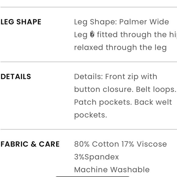 LOFT PALMER WIDE LEG PANT IN TWILL - Picture 6 of 6